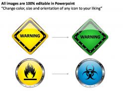 Warning sign yellow powerpoint presentation slides