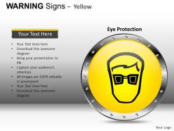 Warning sign yellow powerpoint presentation slides db
