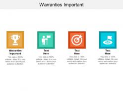 Warranties important ppt powerpoint presentation icon ideas cpb