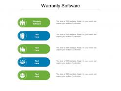 Warranty software ppt powerpoint presentation styles show cpb