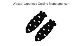 Wasabi Japanese Cuisine Monotone Icon In Powerpoint Pptx Png And Editable Eps Format