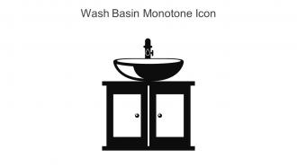 Wash Basin Monotone Icon In Powerpoint Pptx Png And Editable Eps Format