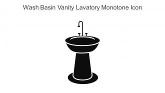 Wash Basin Vanity Lavatory Monotone Icon In Powerpoint Pptx Png And Editable Eps Format
