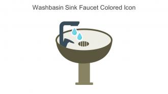 Washbasin Sink Faucet Colored Icon In Powerpoint Pptx Png And Editable Eps Format