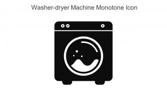 Washer Dryer Machine Monotone Icon In Powerpoint Pptx Png And Editable Eps Format