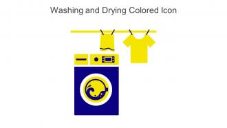 Washing And Drying Colored Icon In Powerpoint Pptx Png And Editable Eps Format
