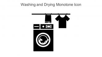Washing And Drying Monotone Icon In Powerpoint Pptx Png And Editable Eps Format