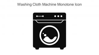 Washing Cloth Machine Monotone Icon In Powerpoint Pptx Png And Editable Eps Format