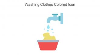 Washing Clothes Colored Icon In Powerpoint Pptx Png And Editable Eps Format
