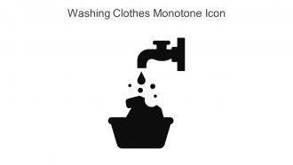 Washing Clothes Monotone Icon In Powerpoint Pptx Png And Editable Eps Format