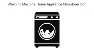 Washing Machine Home Appliance Monotone Icon In Powerpoint Pptx Png And Editable Eps Format
