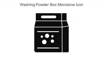 Washing Powder Box Monotone Icon In Powerpoint Pptx Png And Editable Eps Format