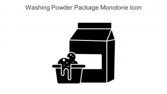 Washing Powder Package Monotone Icon In Powerpoint Pptx Png And Editable Eps Format