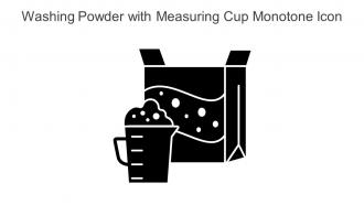 Washing Powder With Measuring Cup Monotone Icon In Powerpoint Pptx Png And Editable Eps Format