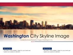 Washington city skyline image powerpoint presentation ppt template