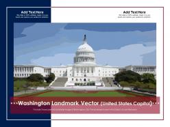 Washington landmark vector united states capitol powerpoint template