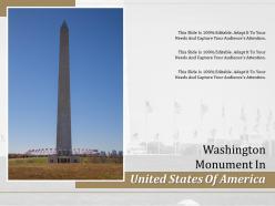 Washington monument in united states of america