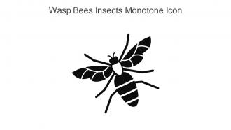 Wasp Bees Insects Monotone Icon In Powerpoint Pptx Png And Editable Eps Format