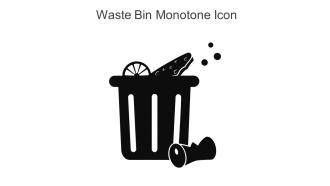 Waste Bin Monotone Icon In Powerpoint Pptx Png And Editable Eps Format