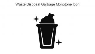 Waste Disposal Garbage Monotone Icon In Powerpoint Pptx Png And Editable Eps Format