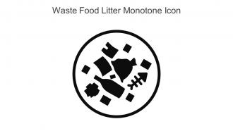 Waste Food Litter Monotone Icon In Powerpoint Pptx Png And Editable Eps Format
