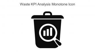 Waste KPI Analysis Monotone Icon In Powerpoint Pptx Png And Editable Eps Format
