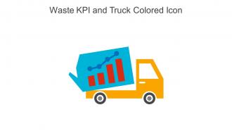 Waste KPI And Truck Colored Icon In Powerpoint Pptx Png And Editable Eps Format