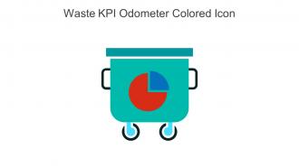 Waste KPI Odometer Colored Icon In Powerpoint Pptx Png And Editable Eps Format