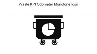 Waste KPI Odometer Monotone Icon In Powerpoint Pptx Png And Editable Eps Format