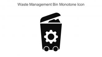 Waste Management Bin Monotone Icon In Powerpoint Pptx Png And Editable Eps Format
