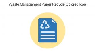 Waste Management Paper Recycle Colored Icon In Powerpoint Pptx Png And Editable Eps Format