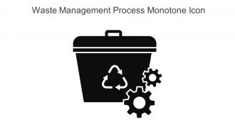 Waste Management Process Monotone Icon In Powerpoint Pptx Png And Editable Eps Format