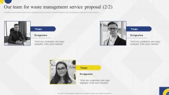 Waste Management Service Proposal Powerpoint Presentation Slides Multipurpose Content Ready