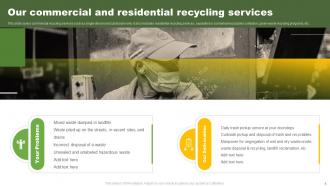 Waste Pickup Services Proposal Powerpoint Presentation Slides
