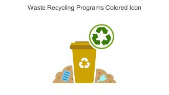 Waste Recycling Programs Colored Icon In Powerpoint Pptx Png And Editable Eps Format
