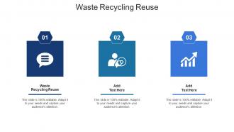Waste Recycling Reuse Ppt Powerpoint Presentation Inspiration Gallery Cpb