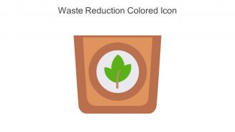Waste Reduction Colored Icon In Powerpoint Pptx Png And Editable Eps Format
