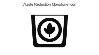 Waste Reduction Monotone Icon In Powerpoint Pptx Png And Editable Eps Format