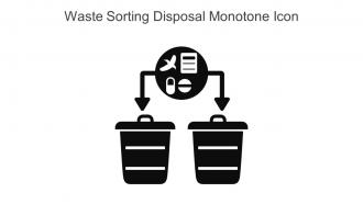 Waste Sorting Disposal Monotone Icon In Powerpoint Pptx Png And Editable Eps Format