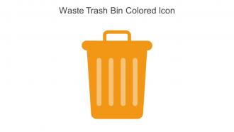 Waste Trash Bin Colored Icon In Powerpoint Pptx Png And Editable Eps Format