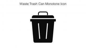 Waste Trash Can Monotone Icon In Powerpoint Pptx Png And Editable Eps Format