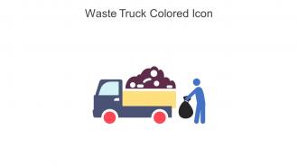Waste Truck Colored Icon In Powerpoint Pptx Png And Editable Eps Format
