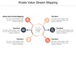 Waste value stream mapping ppt powerpoint presentation infographics microsoft cpb