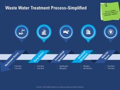 Waste water treatment process simplified pump diagram ppt powerpoint presentation background