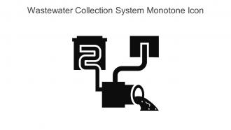Wastewater Collection System Monotone Icon in powerpoint pptx png and editable eps format