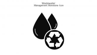 Wastewater Management Monotone Icon In Powerpoint Pptx Png And Editable Eps Format