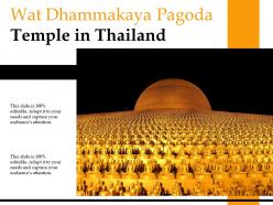 Wat dhammakaya pagoda temple in thailand