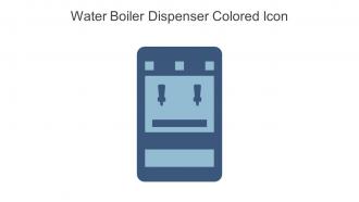 Water Boiler Dispenser Colored Icon In Powerpoint Pptx Png And Editable Eps Format