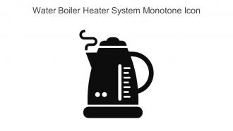 Water Boiler Heater System Monotone Icon In Powerpoint Pptx Png And Editable Eps Format