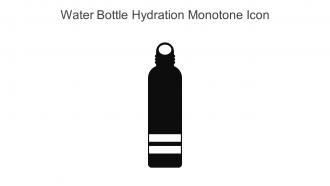 Water Bottle Hydration Monotone Icon In Powerpoint Pptx Png And Editable Eps Format